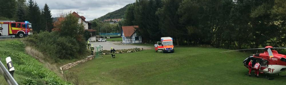 Einsatz [12] 25.09.2020 – Absicherung Landung Rettungshubschrauber