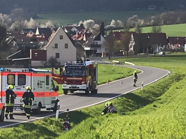 Einsatz [04] 02.05.2021 – Verkehrsunfall&nbsp;Motorrad
