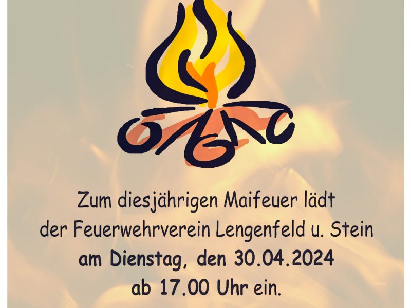 Maifeuer am Feuerwehrhaus am&nbsp;30.04.2024